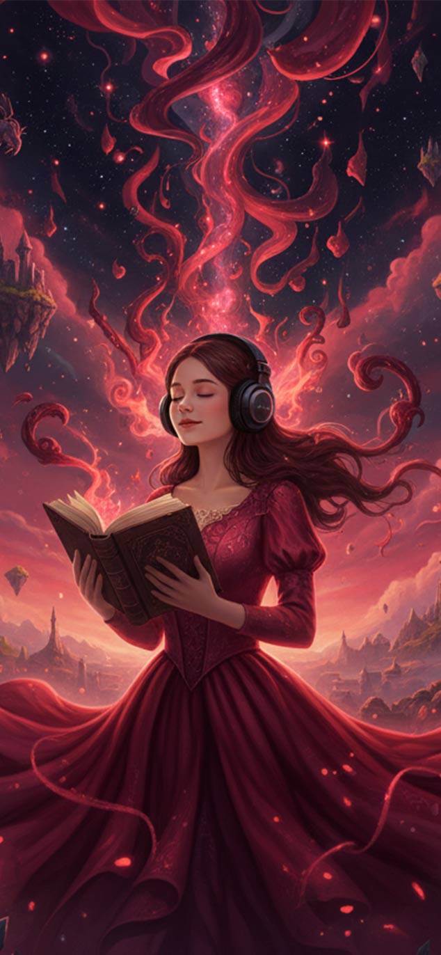 Witch reading books